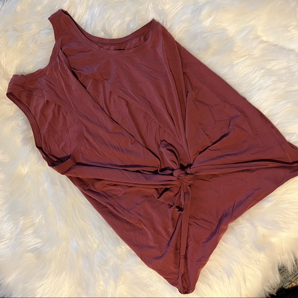 Lululemon All Tied Up Tank So Merlot